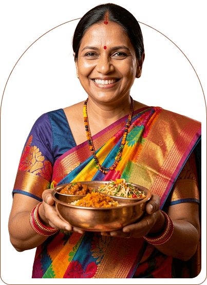 Traditional Indian snacks and homemade food